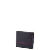 Portafoglio uomo in vera pelle Casual PC-1110-NERO ROSSO Northampton Polo Club