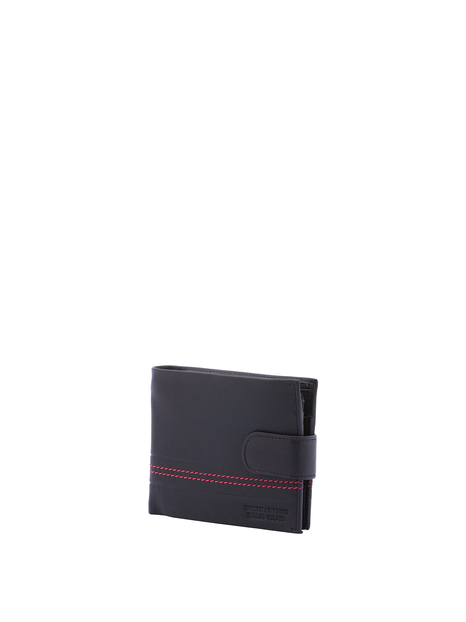 Portafoglio uomo in vera pelle Casual PC-1110-NERO ROSSO Northampton Polo Club