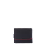 Portafoglio uomo in vera pelle Casual PC-1110-NERO ROSSO Northampton Polo Club