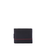 Portafoglio uomo in vera pelle Casual PC-1110-NERO ROSSO Northampton Polo Club
