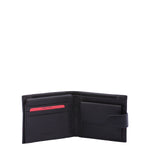 Portafoglio uomo in vera pelle Casual PC-1110-NERO ROSSO Northampton Polo Club
