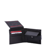 Portafoglio uomo in vera pelle Casual PC-1110-NERO ROSSO Northampton Polo Club