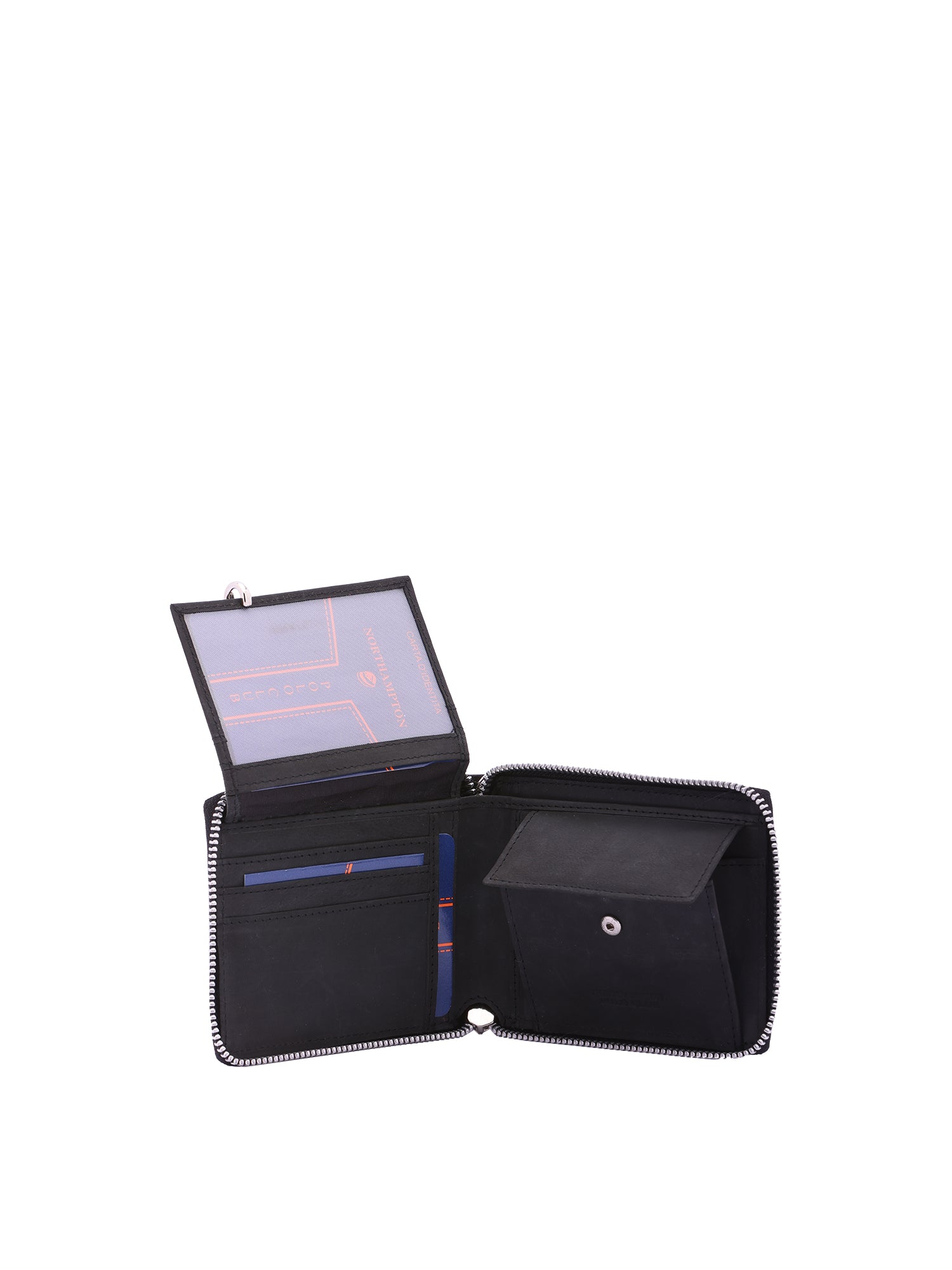 Portafoglio uomo in vera pelle Casual PC02-534-NERO Northampton Polo Club