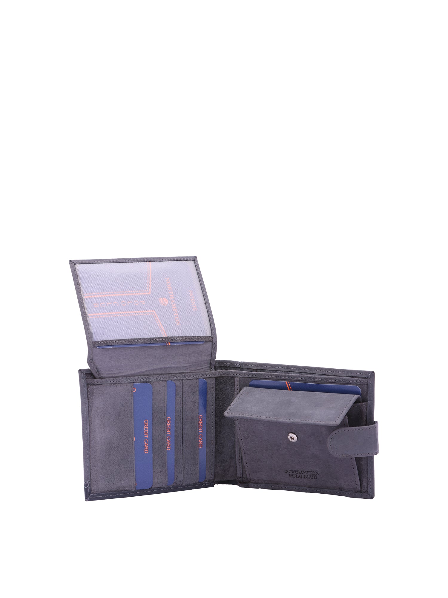 Portafoglio uomo in vera pelle Casual PC03-298-BLU Northampton Polo Club