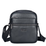 Borsa a tracolla uomo vera pelle Casual PC3348-BLACK Northampton Polo Club