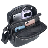 Borsa a tracolla uomo vera pelle Casual PC3348-BLACK Northampton Polo Club
