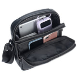 Borsa a tracolla uomo vera pelle Casual PC3349-BLACK Northampton Polo Club