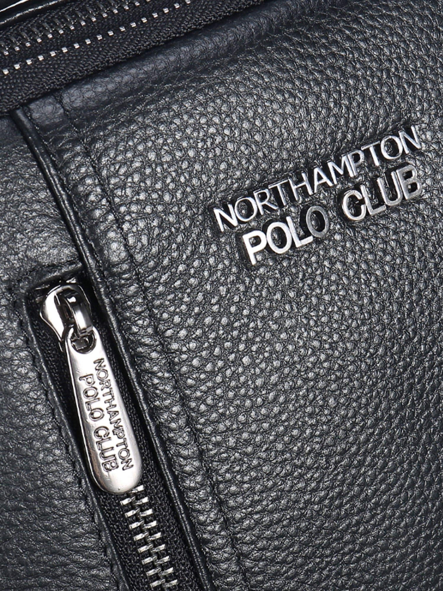 Borsa a tracolla uomo vera pelle Casual PC3349-BLACK Northampton Polo Club