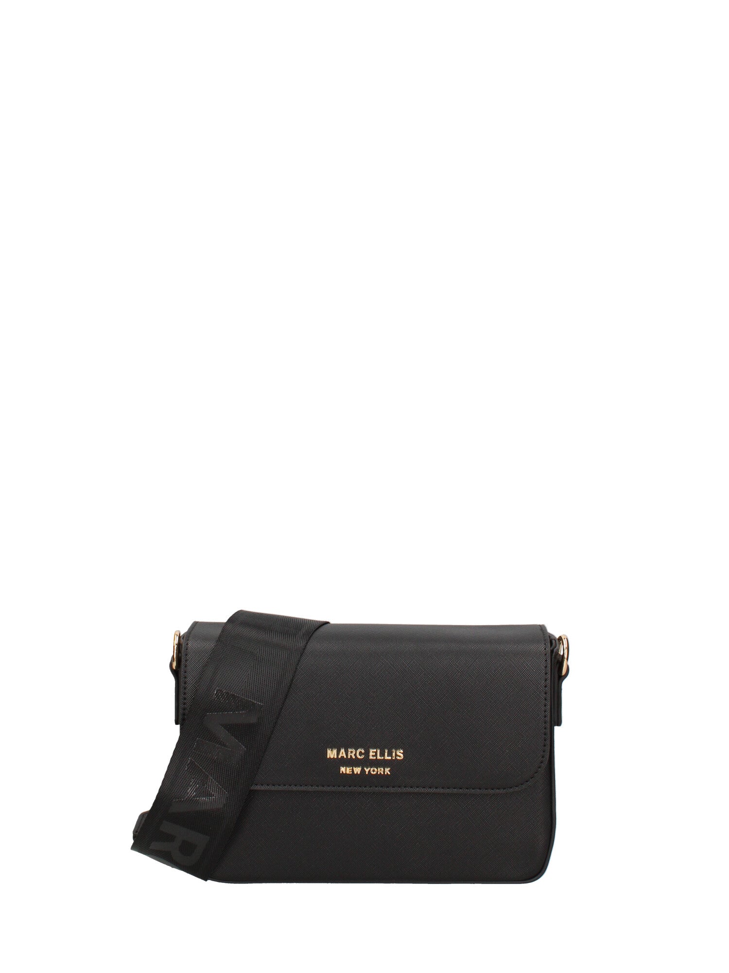 Borsa a mano da donna PVC & Poliestere RUBY -BLACK-GOLD Marc Ellis