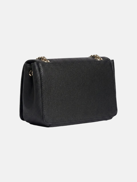 Borsa a Spalla in Pelle Vegana Nero