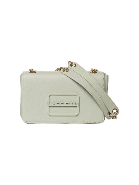 Borsa a Spalla in Pelle Vegana Verde Chiaro