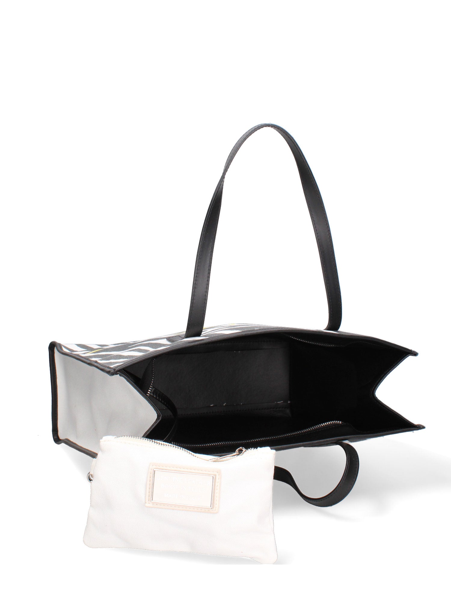 Zarina Borsa a spalla da donna Tela e Vera Pelle 5370-11-NERO Gave Lux