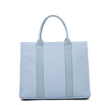 Borsa a mano da donna 100% pelle vegana PU 715-3PT-LIGHTBLUE Diana&co