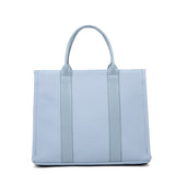 Borsa a mano da donna 100% pelle vegana PU 715-3PT-LIGHTBLUE Diana&co