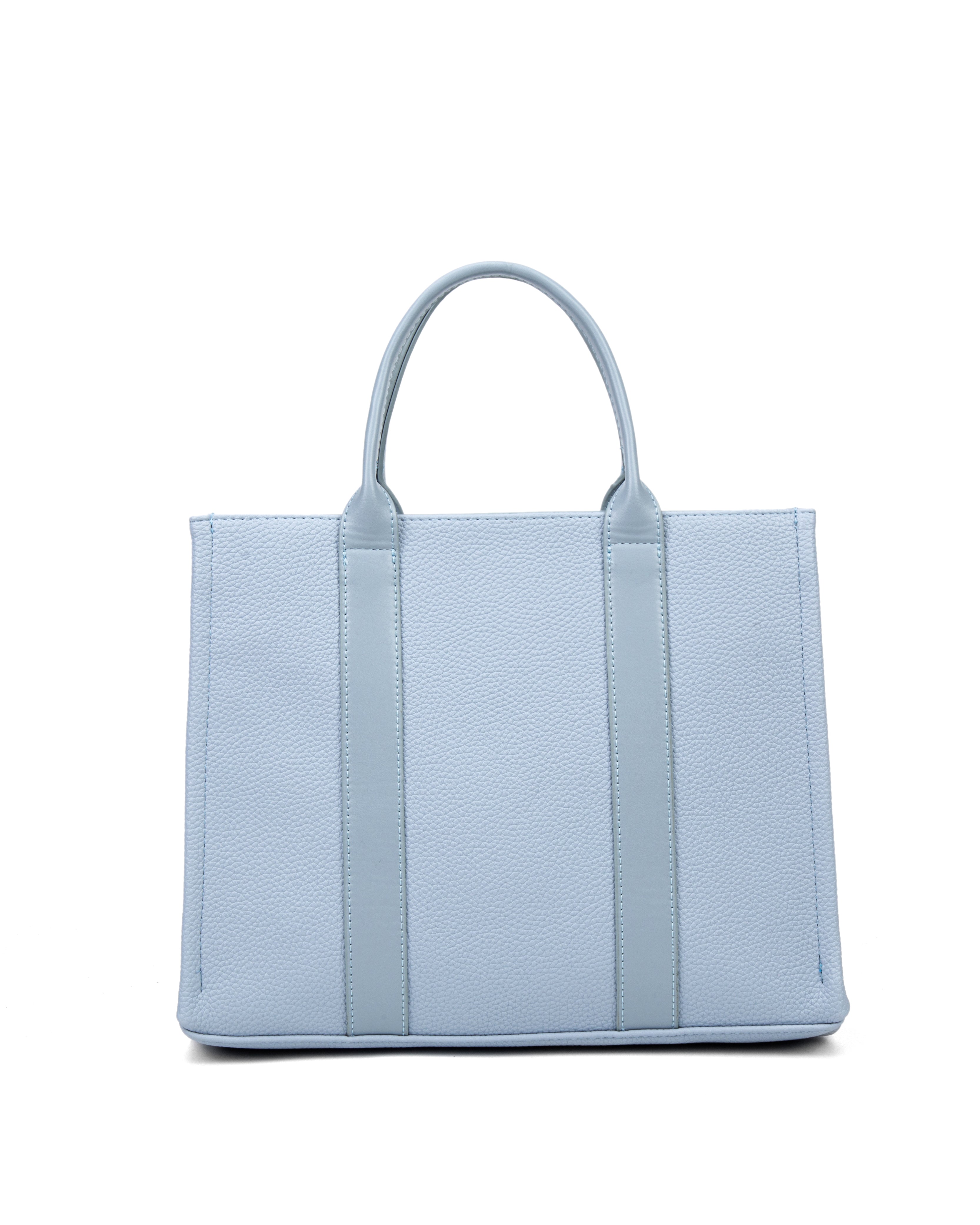 Borsa a mano da donna 100% pelle vegana PU 715-3PT-LIGHTBLUE Diana&co