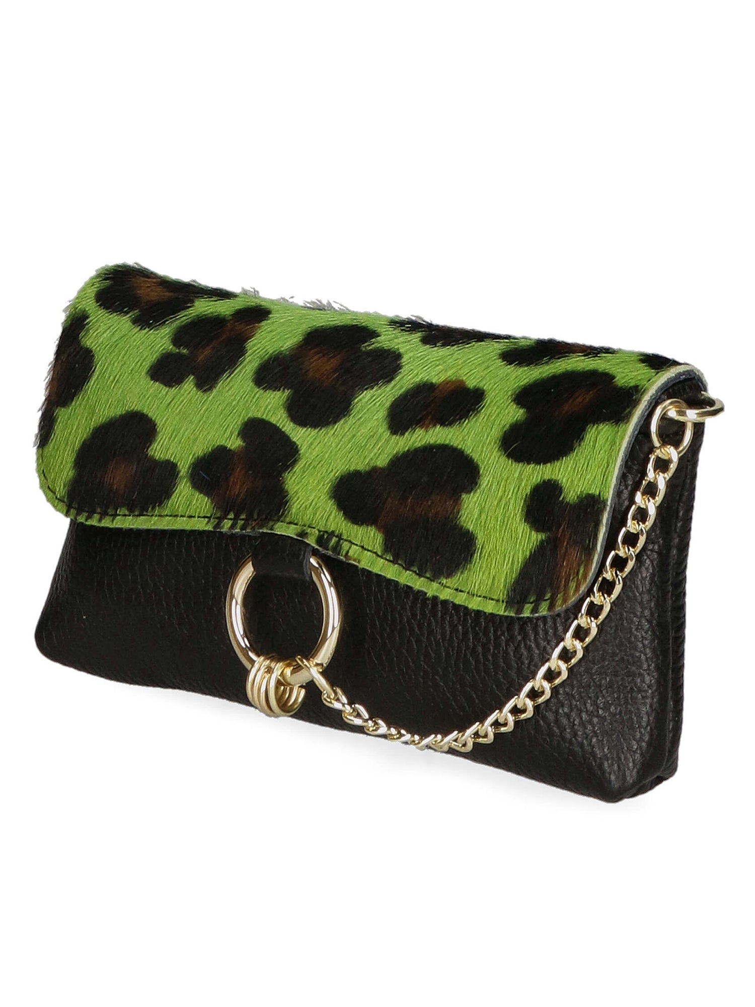 Safira Borsa a mano da donna Vera pelle 04760-LEO G VERDE Gave Lux