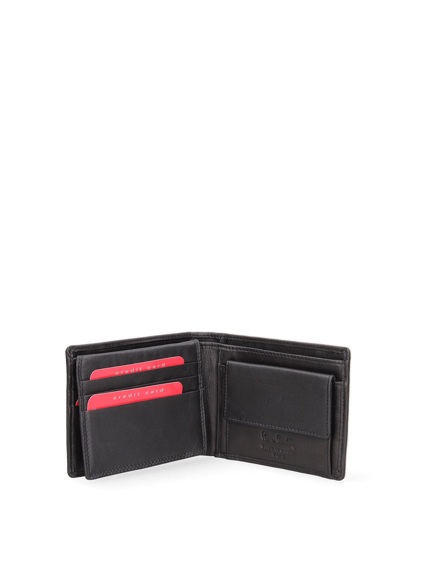 Portafoglio uomo in vera pelle Sfoderato 8806-Pip03-NERO Pierre Cardin