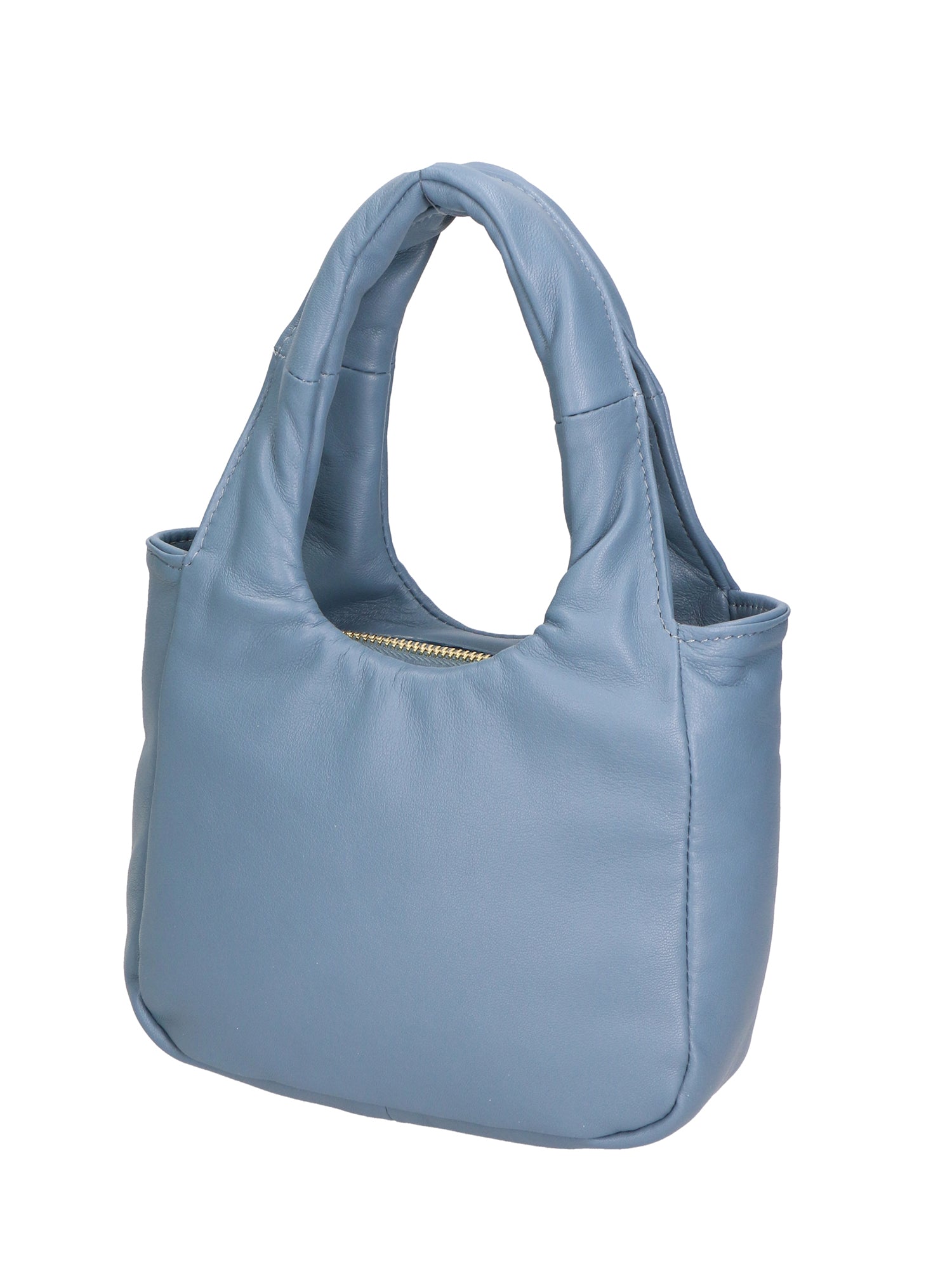 Virna Borsa a mano da donna Vera Pelle 06501-S41 CELESTE SCURO Gave Lux