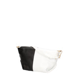 Borsa a spalla da donna Vera pelle 07165-BIANCO+D28 NERO Roberta Rossi