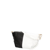 Borsa a spalla da donna Vera pelle 07165-BIANCO+D28 NERO Roberta Rossi