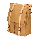 Milena Borsa a tracolla unisex Canvas e vera pelle ZG3009-CUOIO COGNAC Gave Lux
