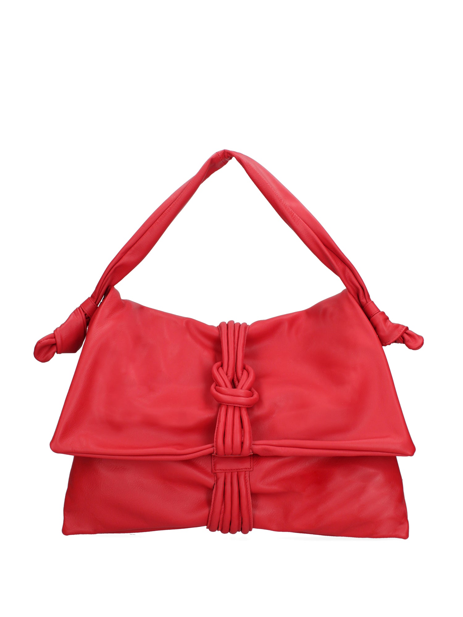 Borsa a spalla da donna Vera pelle 07171-S58 ROSSO FUOCO Viola Castellani