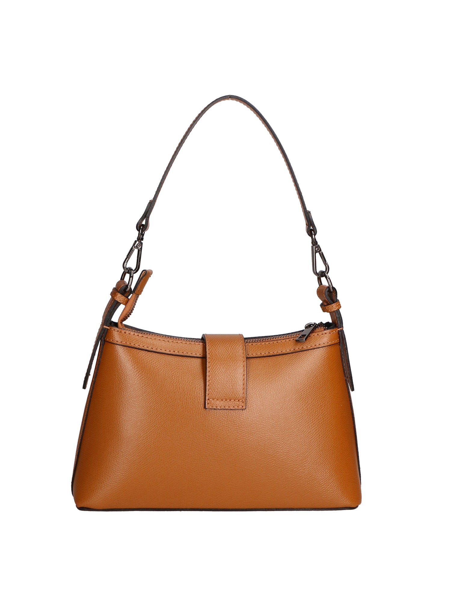 Aurelia Borsa a spalla da donna Vera pelle 05694-PL17 CUOIO SCURO Gave Lux