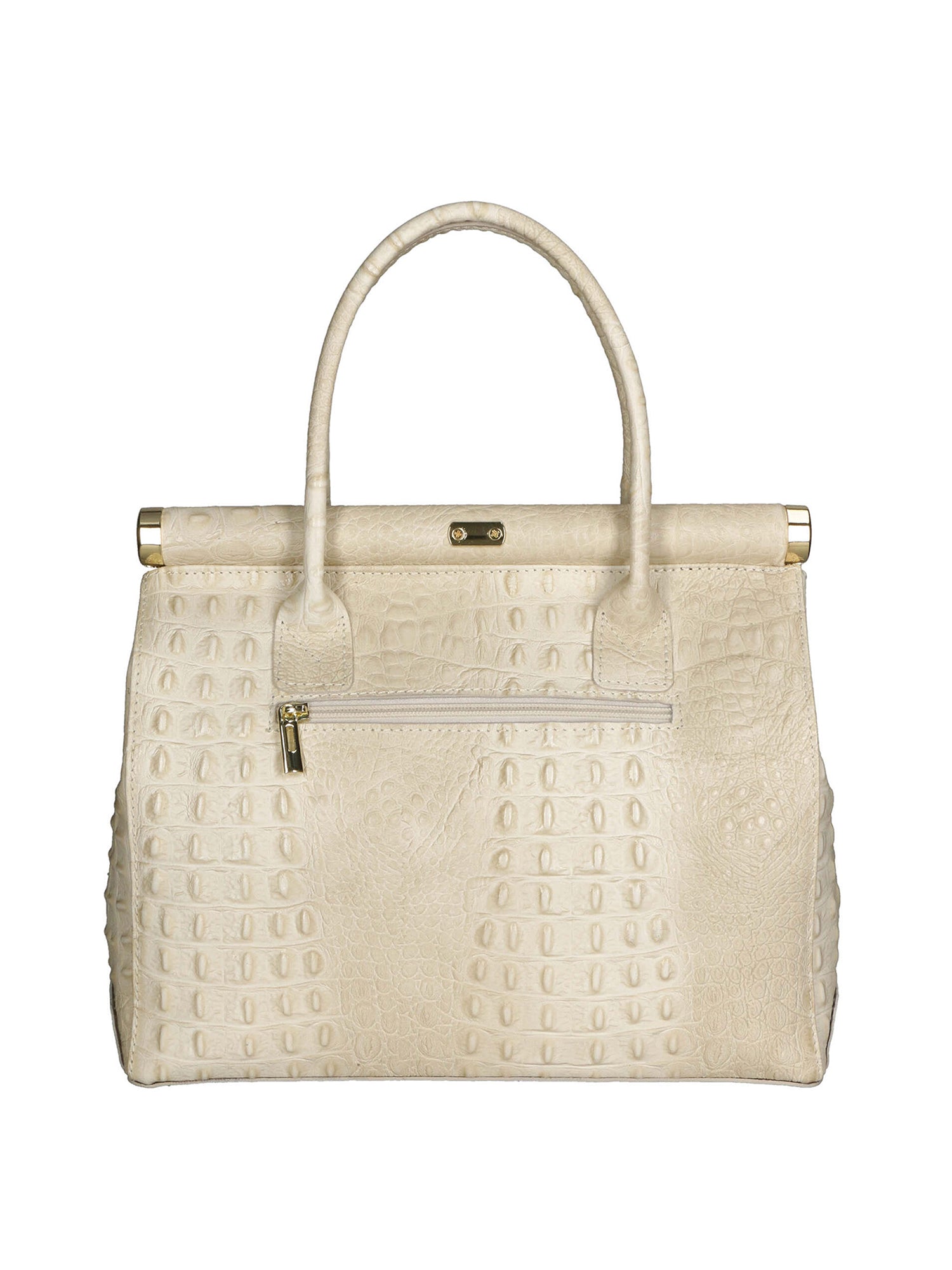 Deborah Borsa a mano da donna Pelle Croco Stampata 7727-C37 BEIGE BEIGE Gave Lux