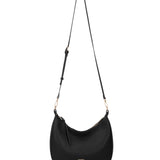 Borsa a spalla da donna 100% pelle vegana PU 715-1PT-BLACK Diana&co