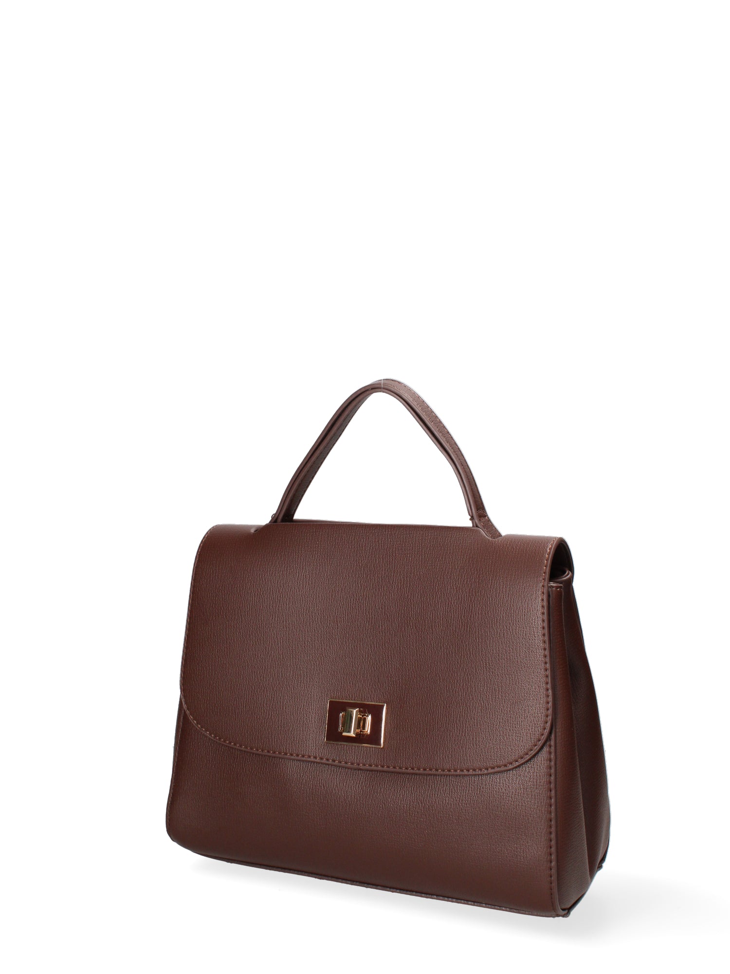 Borsa a mano da donna Ecopelle 635-1-CHOCOLATE Diana&co