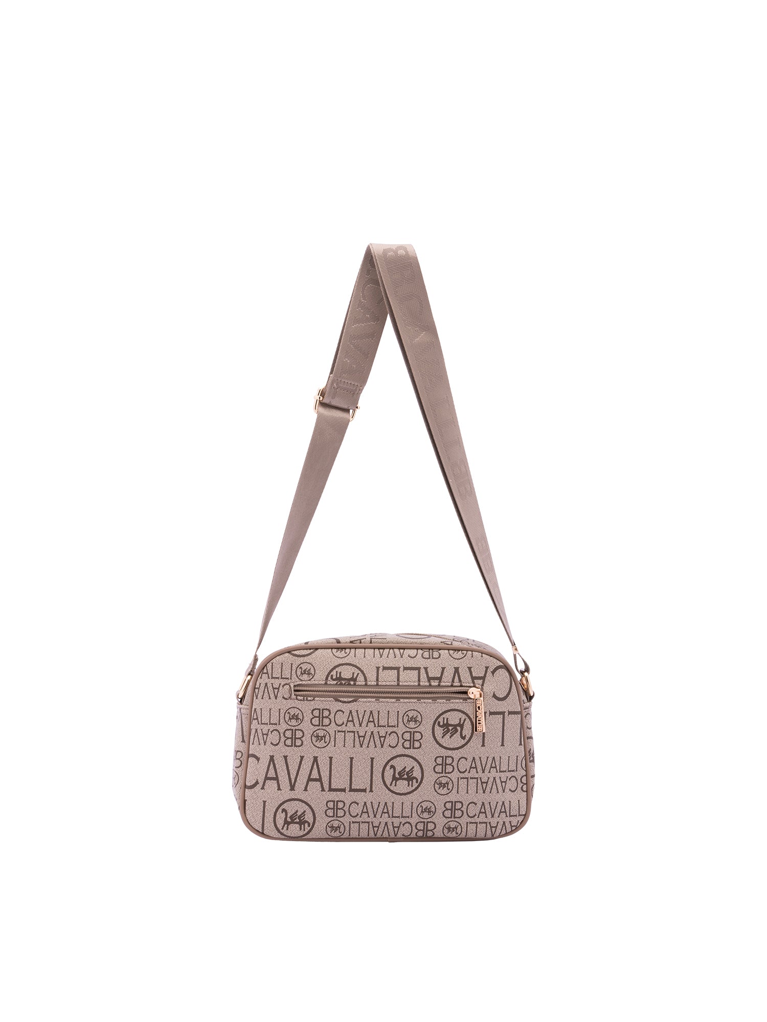 Borsa a tracolla da donna Ecopelle BC1362-KHAKI B Cavalli