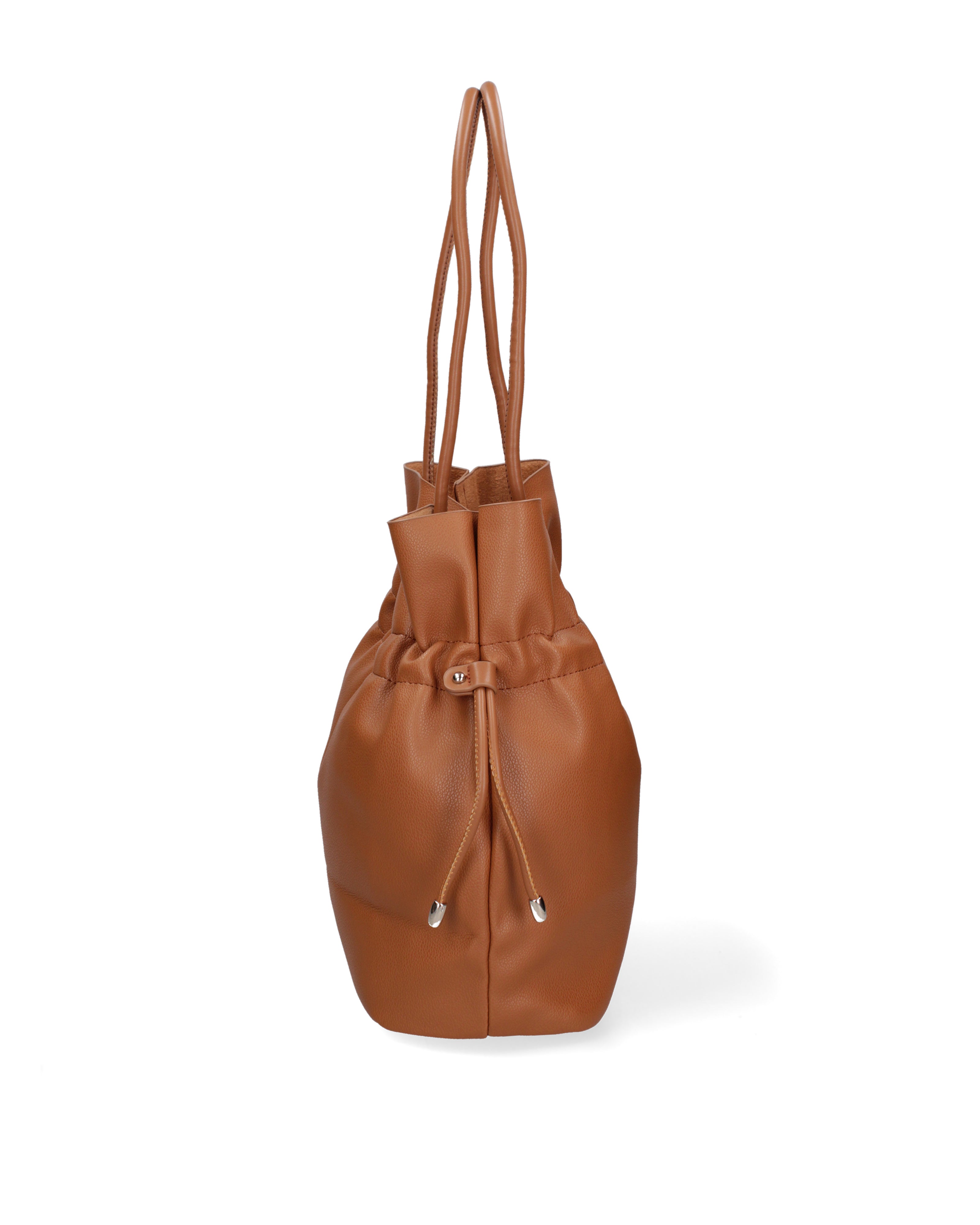 Borsa a spalla da donna 100% PVC F6717-2-COGNAC David Jones