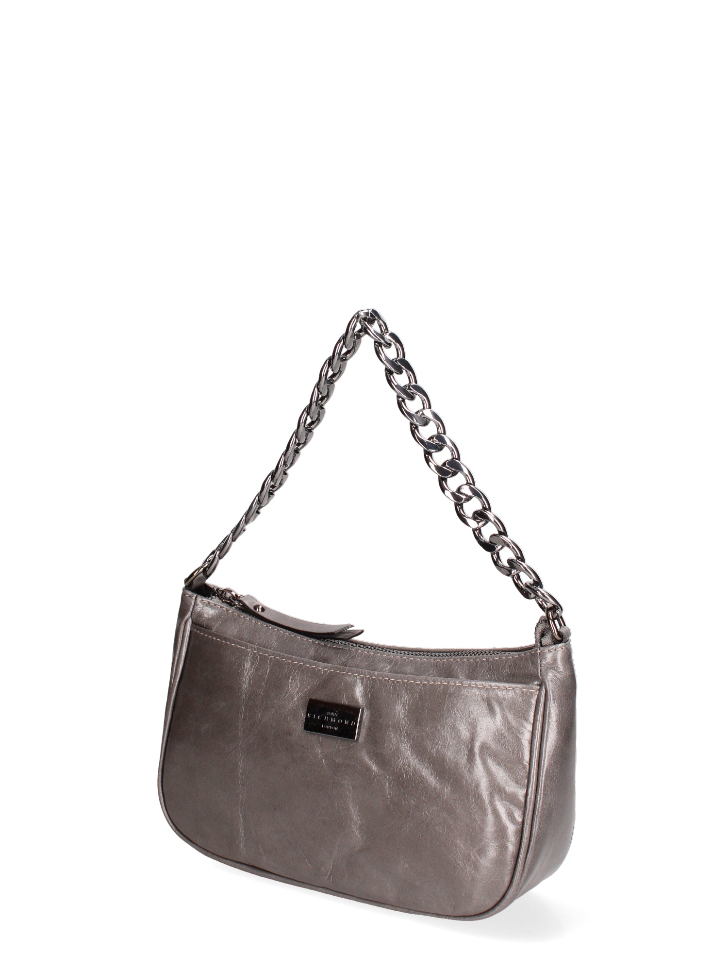 Borsa a spalla da donna Vera pelle JR-W-1188SHINY-D. GREY-CDF John Richmond