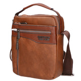 Borsa a tracolla uomo in pelle PU Casual PCL3004-COFFEE Northampton Polo Club