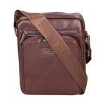 Borsa a tracolla uomo 100% pelle PU PCL3106-COFFEE Northampton Polo Club