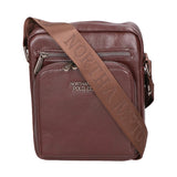 Borsa a tracolla uomo 100% pelle PU PCL3106-COFFEE Northampton Polo Club