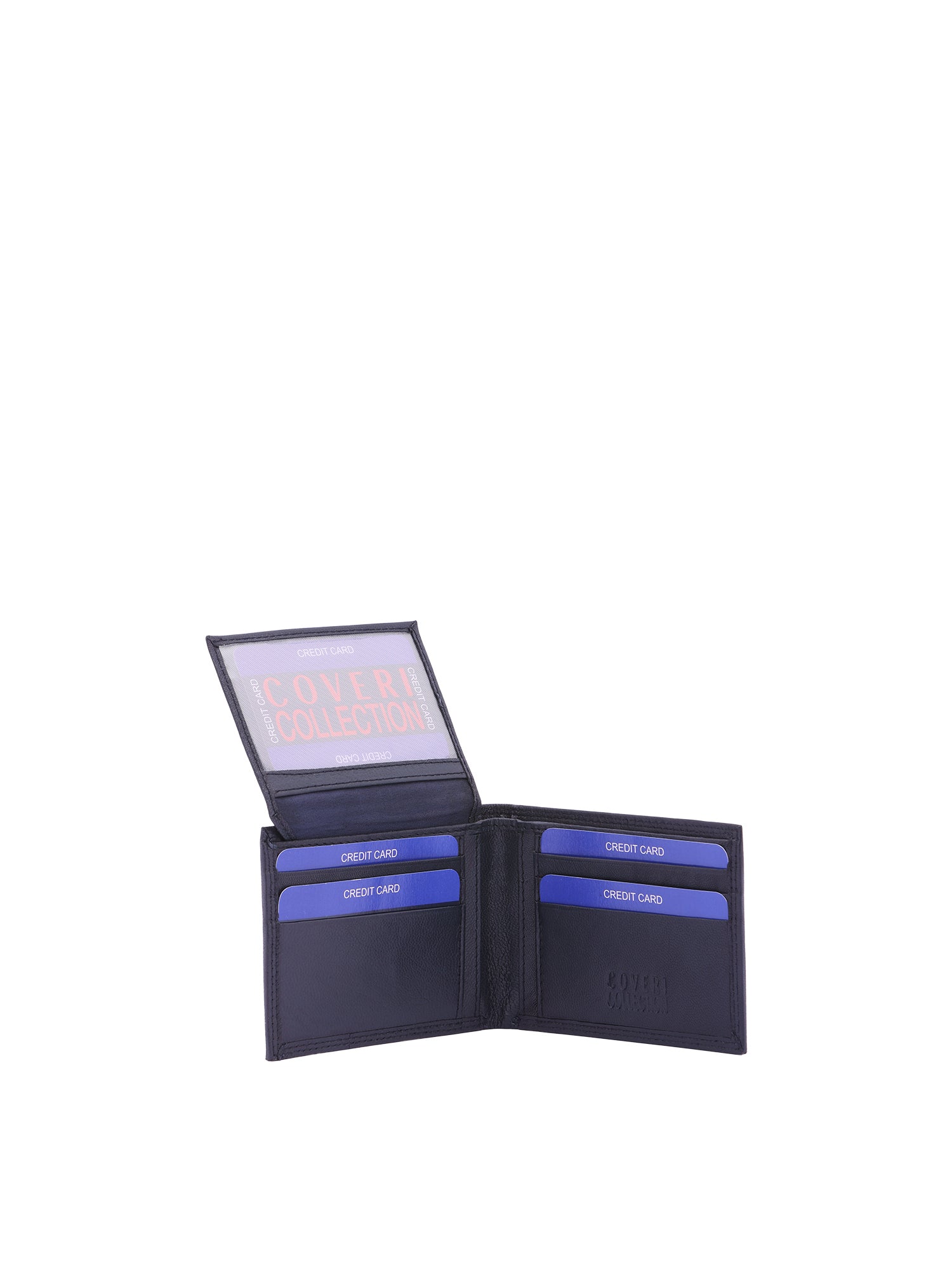 Portafoglio uomo in vera pelle Casual CC408-1992-BLU Coveri Collection
