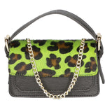 Aleide Borsa a mano da donna Vera pelle 04858-LEO G VERDE Gave Lux