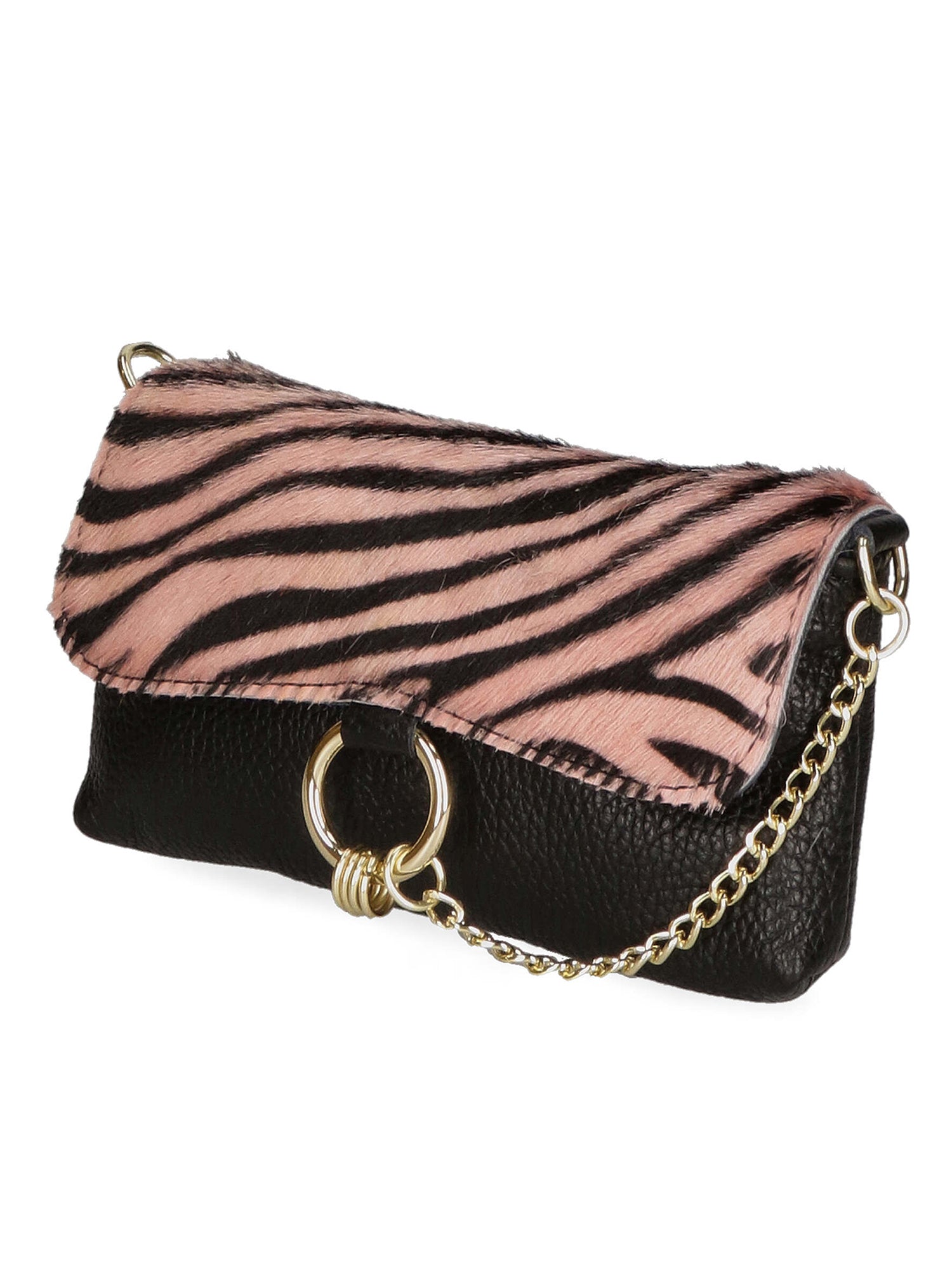 Safira Borsa a mano da donna Vera pelle 04760-ZEBRA ROSA Gave Lux