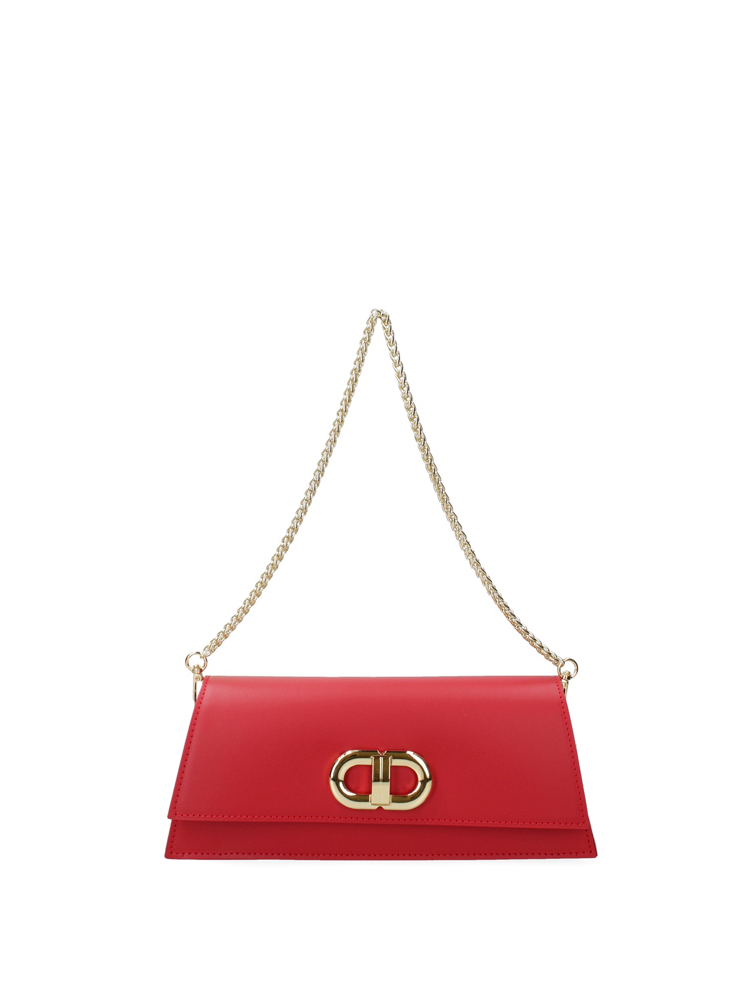 Borsa a spalla da donna Vera pelle 07313-L214 ROSSO Roberta Rossi