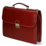 Dafne Borsa da lavoro unisex Vera pelle 7004-ROSSO Gave Lux