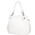 Ereba Borsa a mano da donna Made in Italy 100% pelle 3305-S01 BIANCO Gave Lux