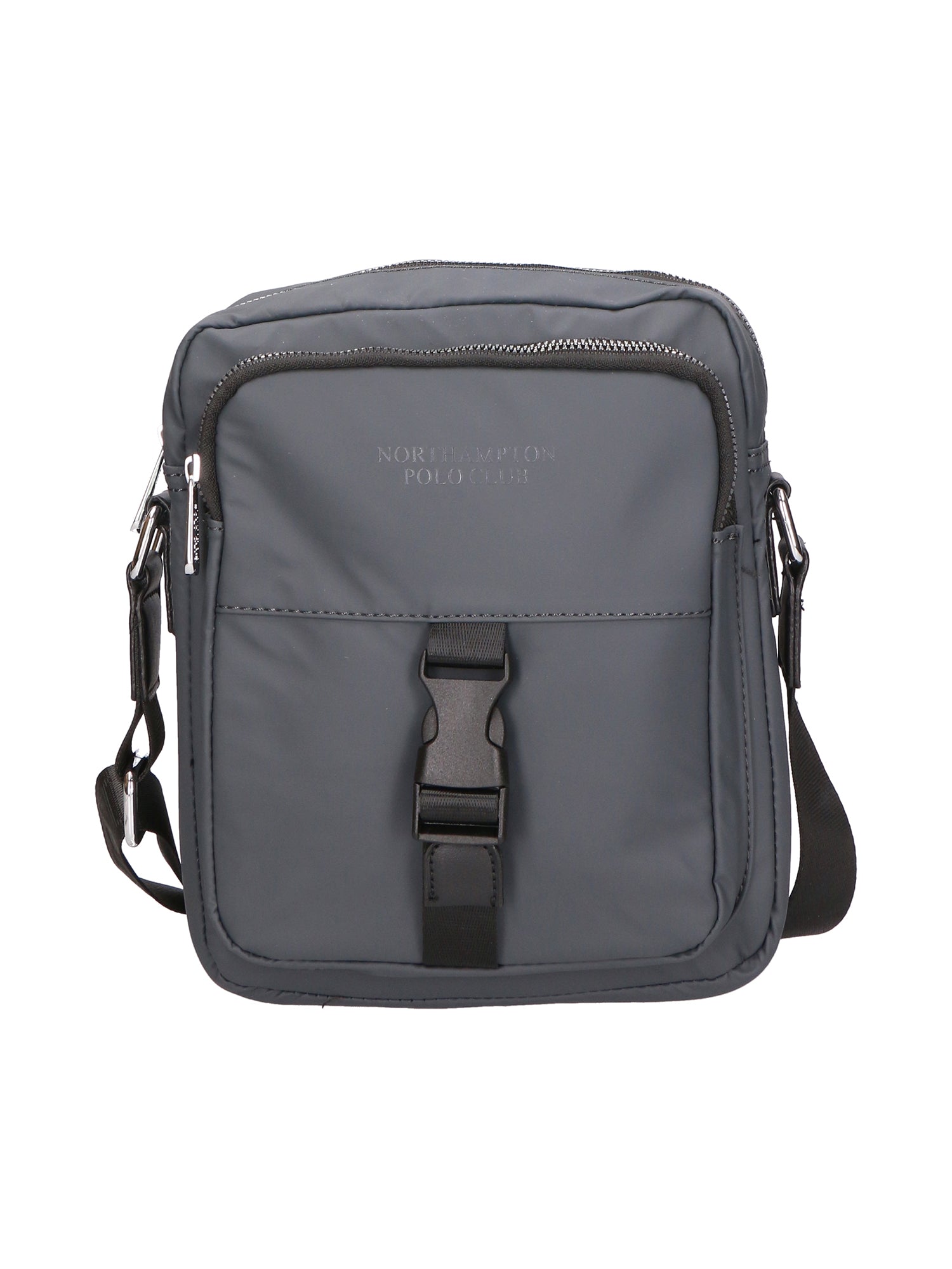 Borsa a tracolla uomo 100% PU Leather PCL3018-GREY Northampton Polo Club