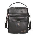Borsa a tracolla uomo vegana 100% PU Leather PCL3101-BLACK Northampton Polo Club