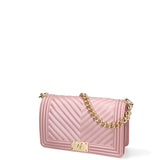 Borsa a mano da donna 100% Pvc FLAT-M 24-OLD ROSE - GOLD Marc Ellis