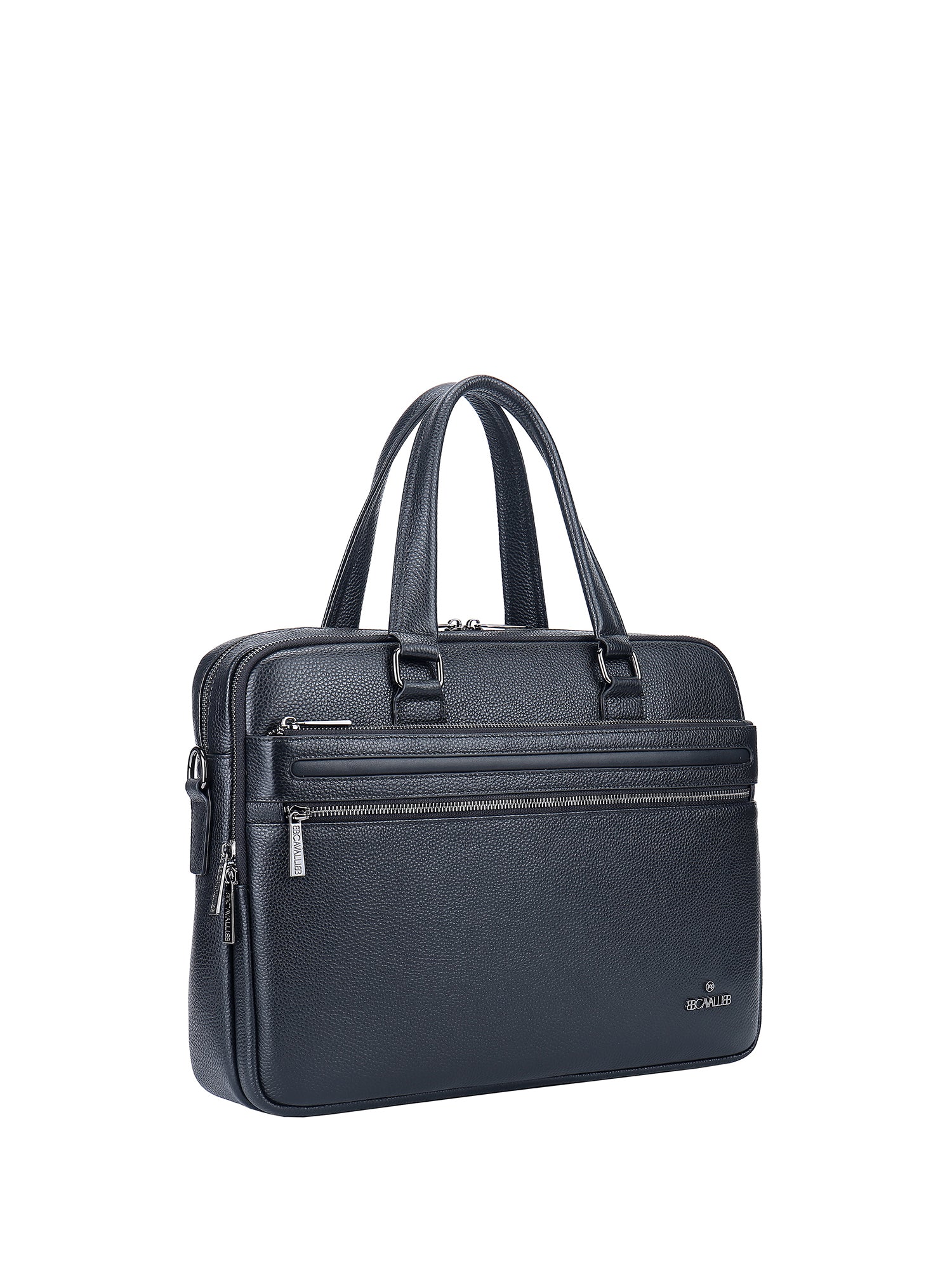 Borsa a mano da uomo 100% vera pelle BC1483-BLACK B Cavalli