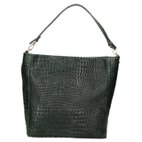 Valtera Borsa a spalla da donna Vera pelle 06500-017 VERDE BOTTIGLIA Gave Lux