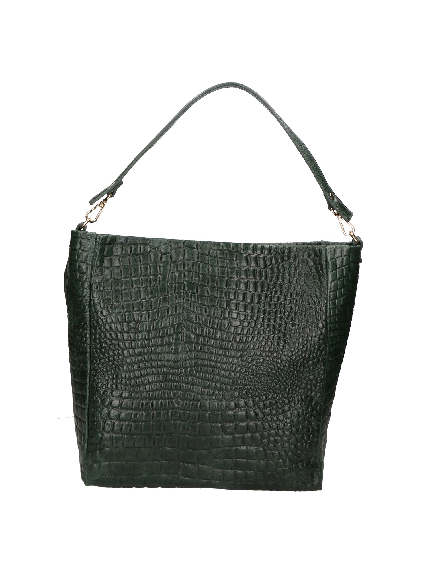 Valtera Borsa a spalla da donna Vera pelle 06500-017 VERDE BOTTIGLIA Gave Lux