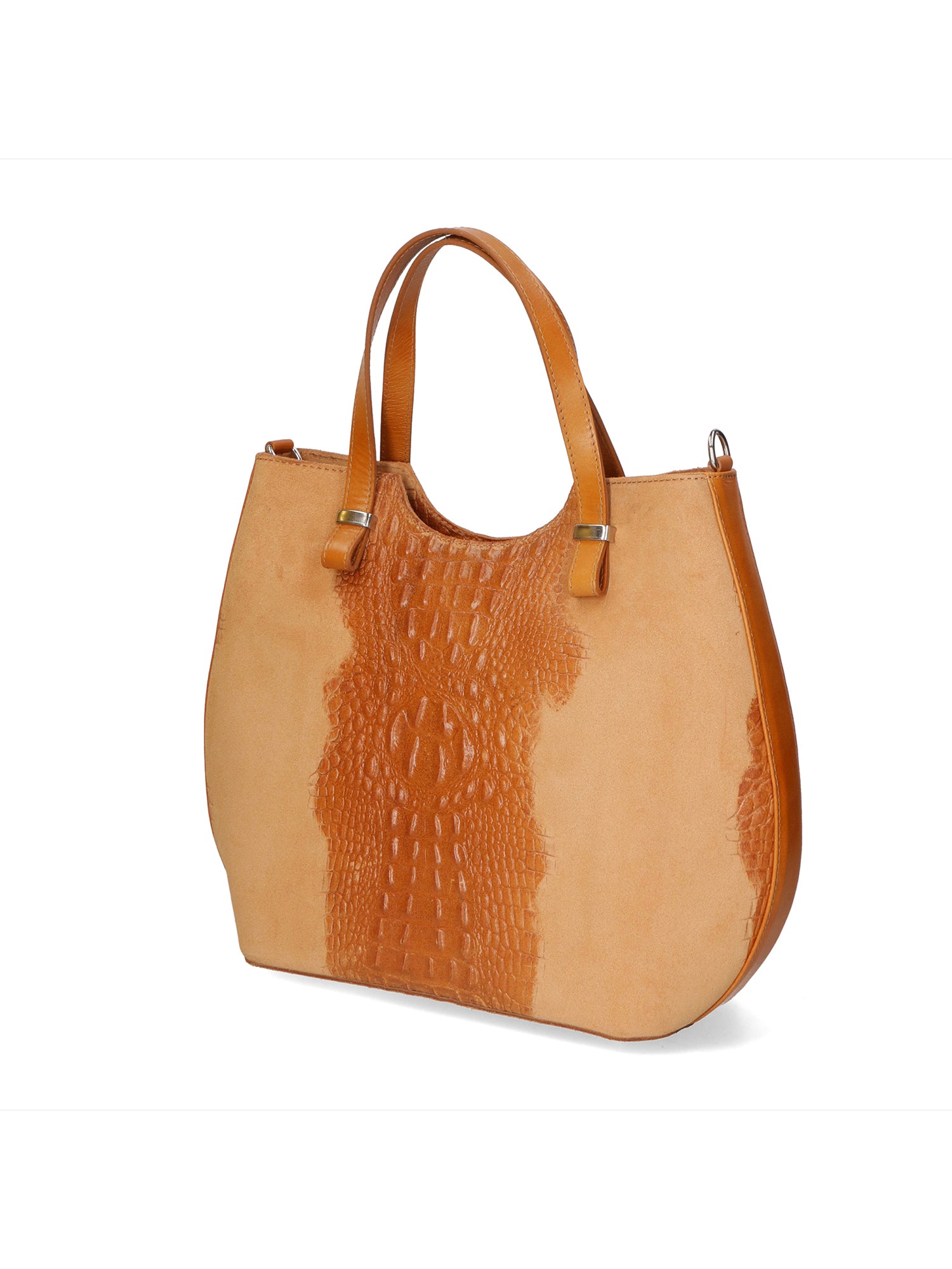 Elda Borsa a mano da donna Vera pelle croco 80046 1-CUOIO Gave Lux