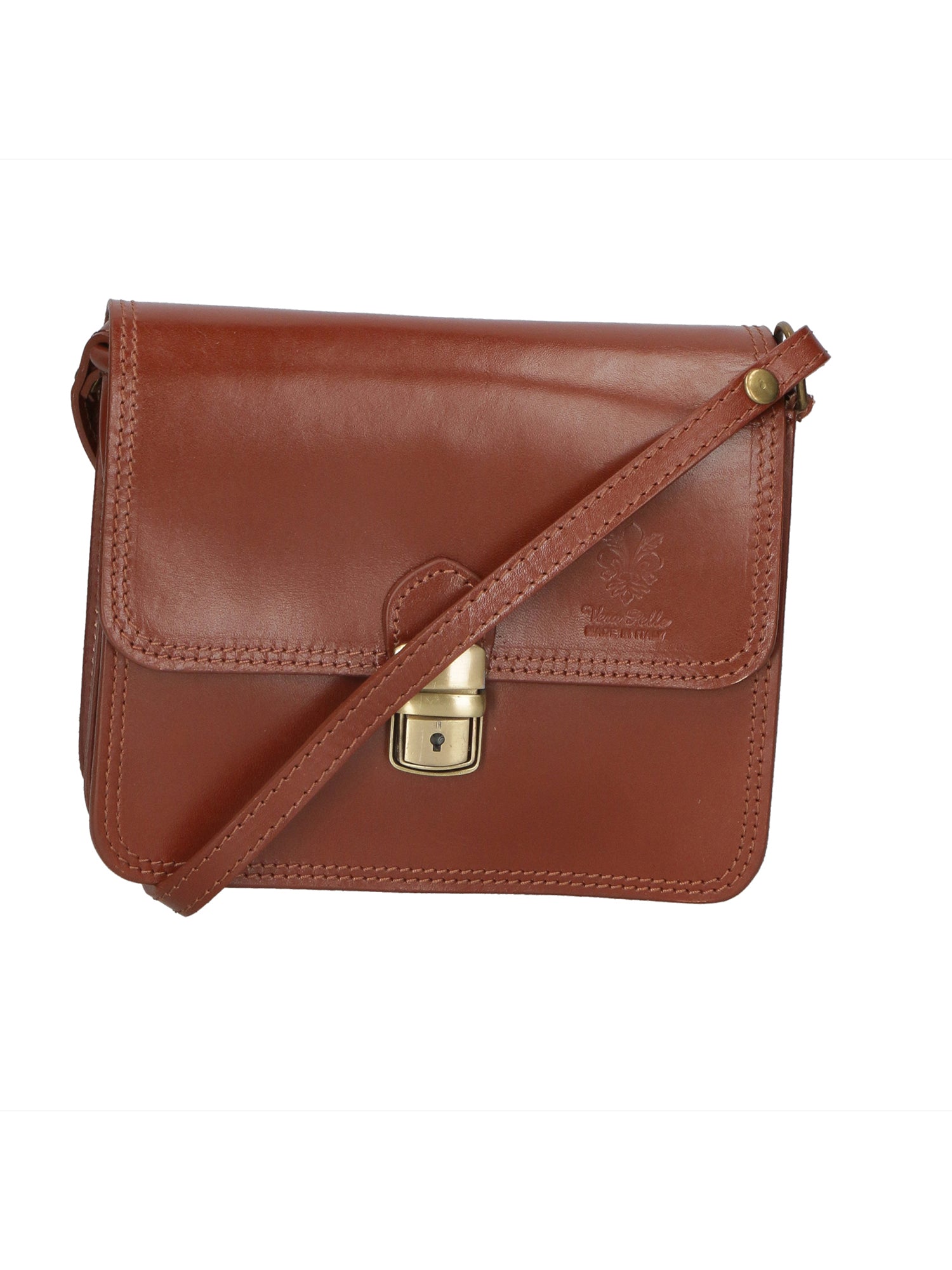 Bibiana Borsa a tracolla da donna Vera pelle 10018 1107-MARRONE Gave Lux
